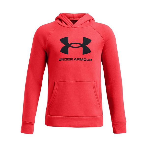 Boys 8-20 Under Armour Rival Fleece Big Logo Hoodie - Racer Red (X LARGE)