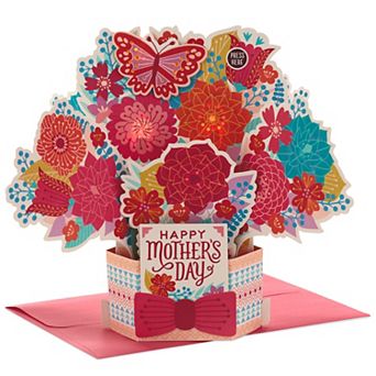 Hallmark Pop Up Musical Mothers Day Card with Light (Displayable Pot of Flowers, Plays Happy by Pharrell Williams)