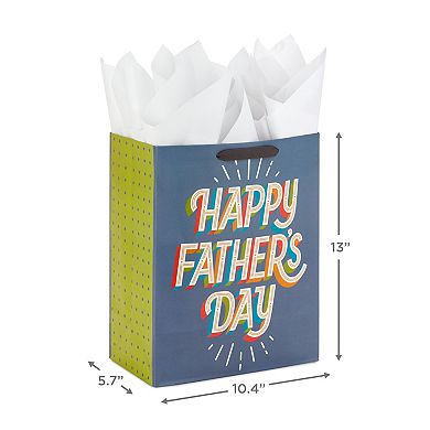 Hallmark 13-in. Large Gift Bag with Tissue Paper (Happy Father's Day)