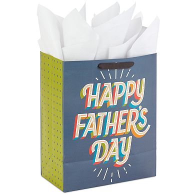 Hallmark 13-in. Large Gift Bag with Tissue Paper (Happy Father's Day)