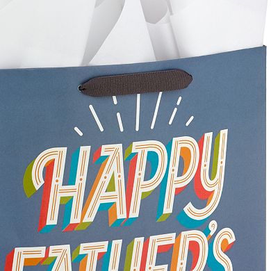 Hallmark 13-in. Large Gift Bag with Tissue Paper (Happy Father's Day)