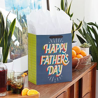 Hallmark 13-in. Large Gift Bag with Tissue Paper (Happy Father's Day)