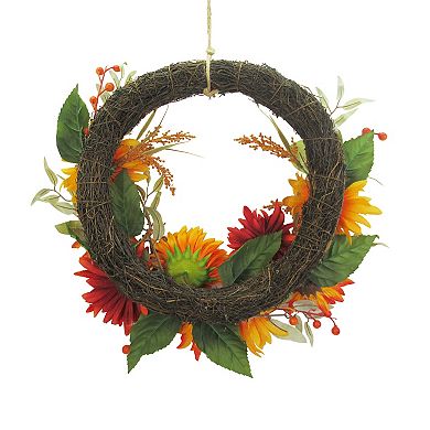 Sonoma Goods For Life® Asymmetrical Sunflower Wreath