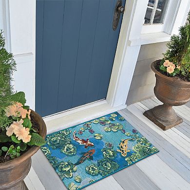 Liora Manne Esencia Koi Pond Indoor/Outdoor Mat