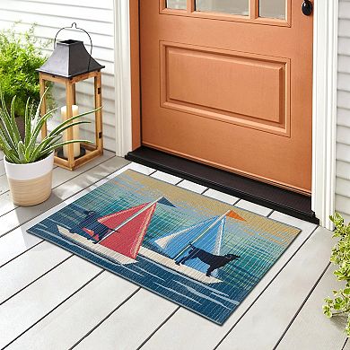 Liora Manne Esencia See Spot Sail Indoor/Outdoor Mat