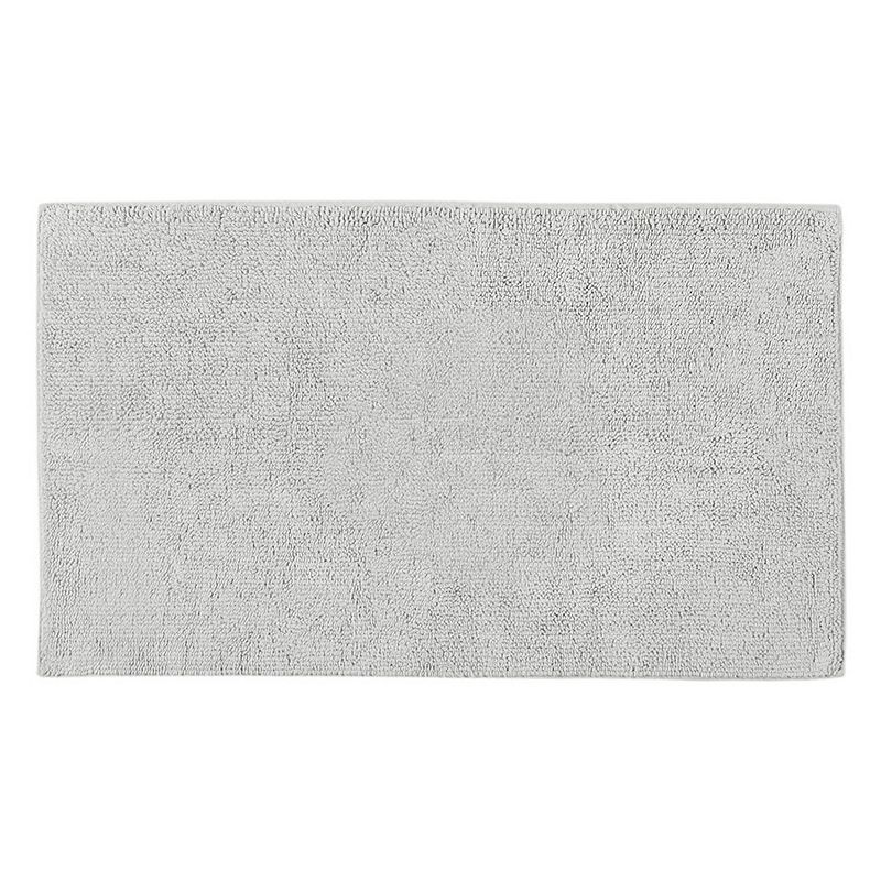Beautyrest Plume Feather Touch Cotton Blend Reversible Bath Rug, Grey, 21X3