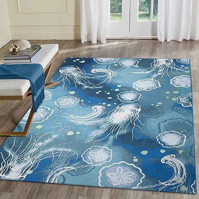 Liora Manne Marina Jelly Fish Indoor/Outdoor Rug