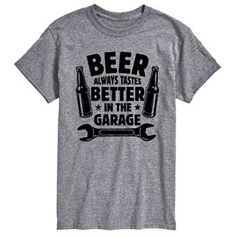 Big & Tall Beer Tastes Better Garage Tee