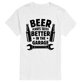Big & Tall Beer Tastes Better Garage Tee