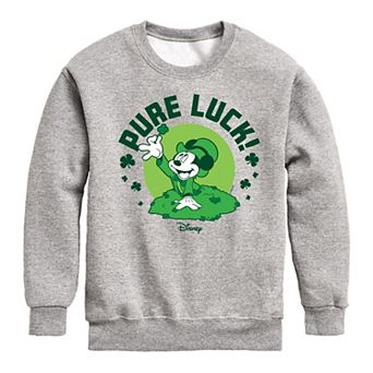 Disney's Mickey Mouse Boys 8-20 Pure Luck Clover Fleece Sweatshirt
