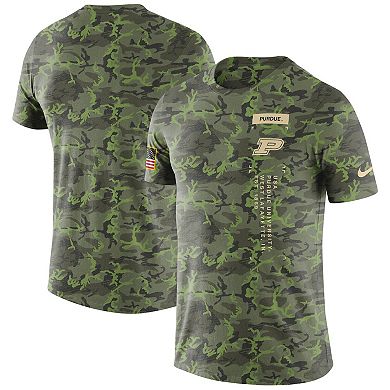 Men's Nike Camo Purdue Boilermakers Military T-Shirt