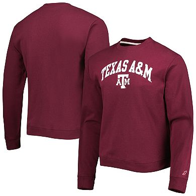 Men's League Collegiate Wear Maroon Texas A&M Aggies 1965 Arch Essential Lightweight Pullover Sweatshirt