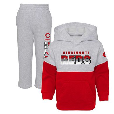 Toddler Red/Heather Gray Cincinnati Reds Two-Piece Playmaker Set