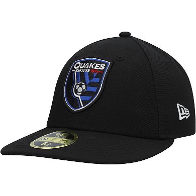 Men's New Era Black San Jose Earthquakes Primary Logo Low Profile 59FIFTY Fitted Hat