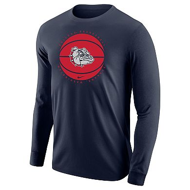 Men's Nike Navy Gonzaga Bulldogs Basketball Long Sleeve T-Shirt