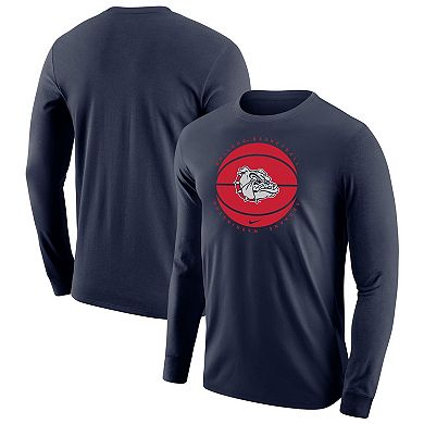 Men's Nike Navy Gonzaga Bulldogs Basketball Long Sleeve T-Shirt