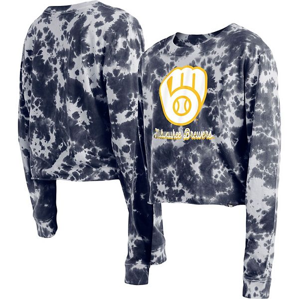 Youth Navy Milwaukee Brewers Tie-Dye T-Shirt