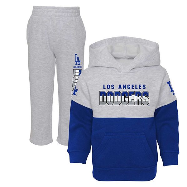 Toddler Royal/Heather Gray Los Angeles Dodgers Two-Piece
