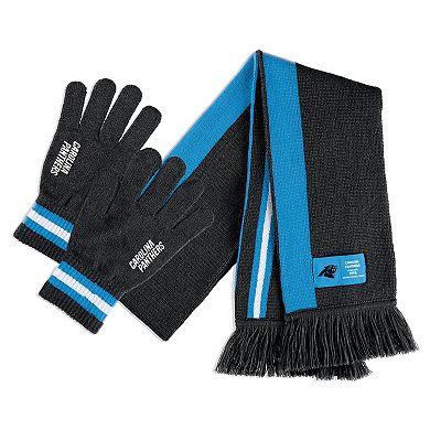 WEAR by Erin Andrews Carolina Panthers Scarf and Glove Set