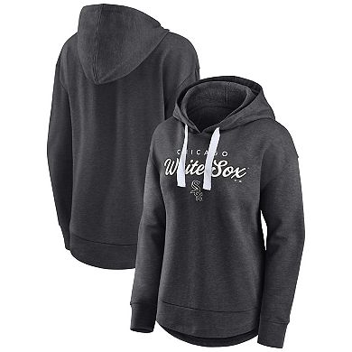 Women's Fanatics Branded Heathered Charcoal Chicago White Sox Set to Fly Pullover Hoodie