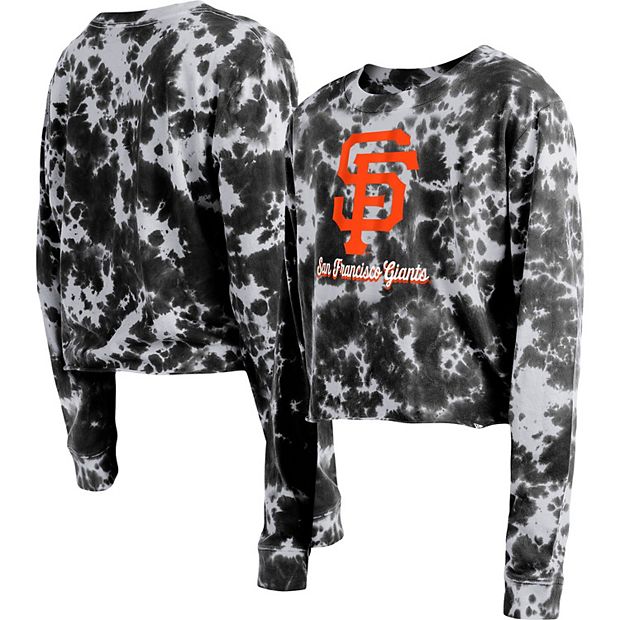 Men's New Era Black San Francisco Giants Team Tie-Dye T-Shirt