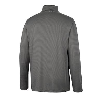 Men's Colosseum Charcoal Nebraska Huskers Logo Quarter-Zip Windshirt
