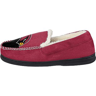 Men's FOCO Arizona Cardinals Colorblock Moccasin Slippers