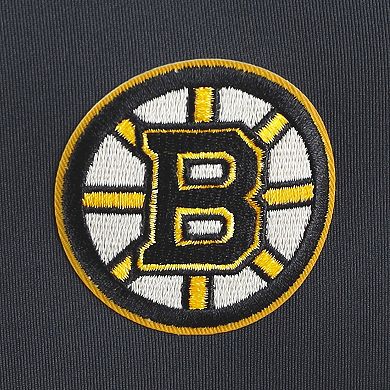 Women's Antigua Black/Gray Boston Bruins Protect Full-Zip Jacket