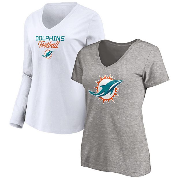 Men's Fanatics Branded White Miami Dolphins Long Sleeve T-Shirt