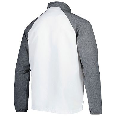 Men's Dunbrooke White Washington Commanders Hurricane Raglan Full-Zip Windbreaker Jacket