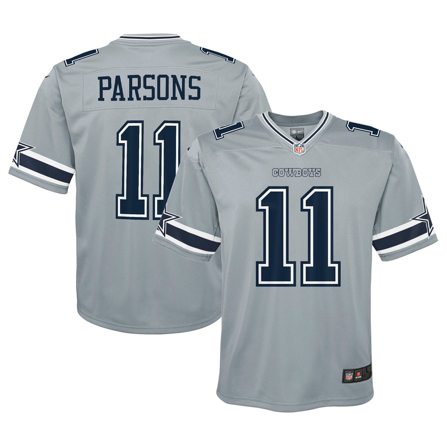 Men's Nike Dak Prescott Gray Dallas Cowboys Atmosphere Fashion Game Jersey