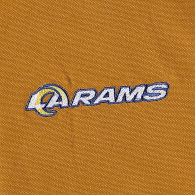 Men's Dunbrooke Tan Los Angeles Rams Big & Tall Dakota Canvas Hoodie Full-Zip Jacket