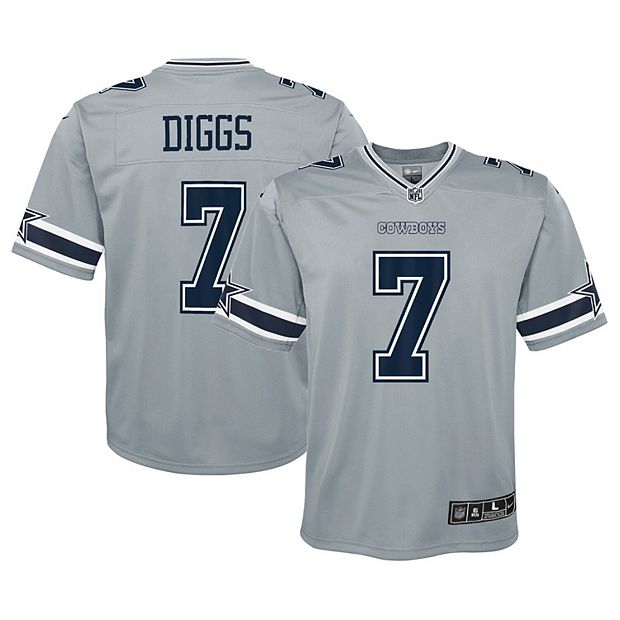 Youth Nike Trevon Diggs Gray Dallas Cowboys Inverted Game Jersey