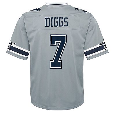 Youth Nike Trevon Diggs Silver Dallas Cowboys Inverted Game Jersey