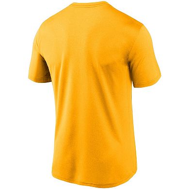 Men's Nike Gold Green Bay Packers Logo Essential Legend Performance T-Shirt