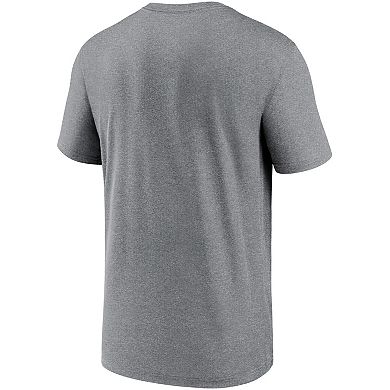 Men's Nike Heathered Gray Las Vegas Raiders Icon Legend Performance T-Shirt