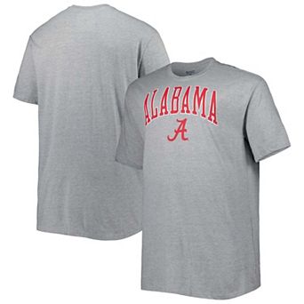 Men's Champion Heather Gray Alabama Crimson Tide Champion Big & Tall Team Arch Over Wordmark T-Shirt