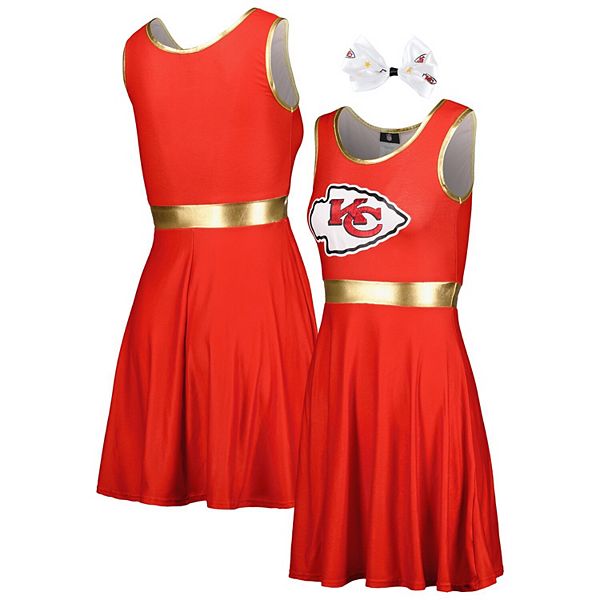 Women's Red Kansas City Chiefs Game Day Costume Dress Set