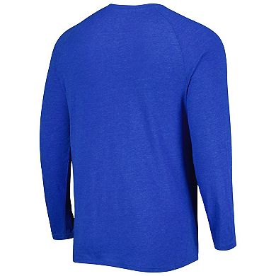 Men's Concepts Sport Royal Los Angeles Dodgers Inertia Raglan Long Sleeve Henley T-Shirt