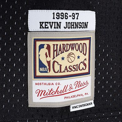 Men's Mitchell & Ness Kevin Johnson Purple/Black Phoenix Suns Hardwood Classics 1996/97 Split Swingman Jersey