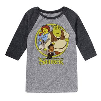 Boys 8-20 Universal Shrek Group Raglan Graphic Tee