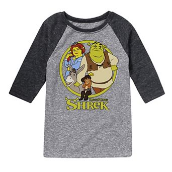 Boys 8-20 Universal Shrek Group Raglan Graphic Tee