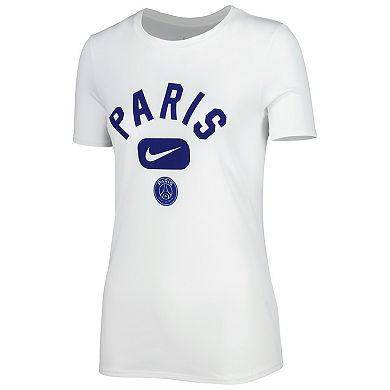 Women's Nike White Paris Saint-Germain Lockup Legend Performance T-Shirt