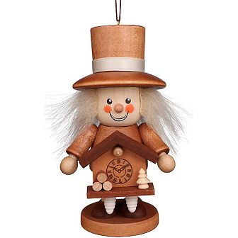 4.5" Brown and White Christian Ulbricht Forester Ornament Decoration