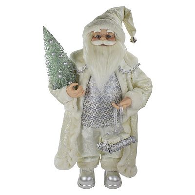 green emerald velvet dress Vintage Santa in Green | Bethany Lowe | Vintage Inspired Christmas