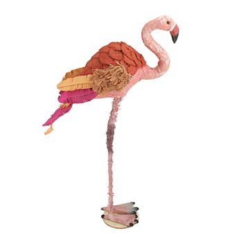 21.5" Tropical Textured Pink Flamingo Table Top Decoration
