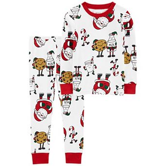 Toddler Carter's 2 pc Santa Cookies Pajama Set