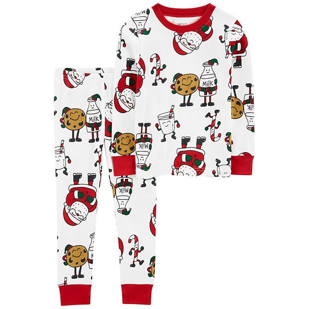 Toddler Carter's 2-Piece Santa Cookies Pajama Set