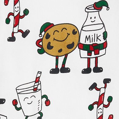 Toddler Carter's 2-Piece Santa Cookies Pajama Set