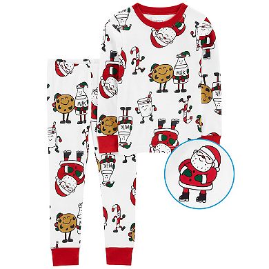 Toddler Carter's 2-Piece Santa Cookies Pajama Set